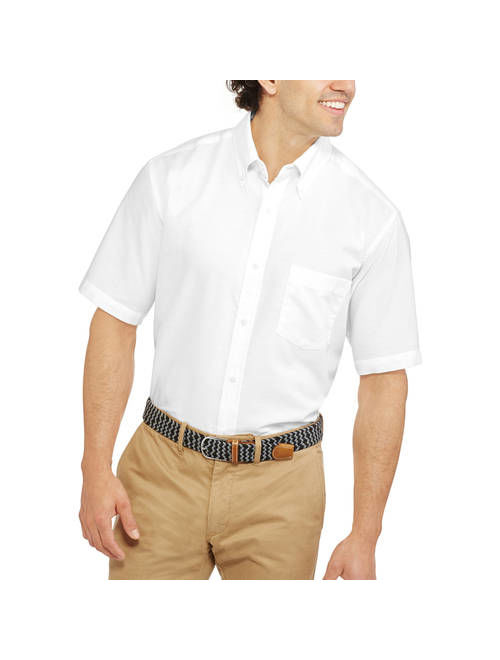 George Men's and Big Men's Short Sleeve Oxford Shirt
