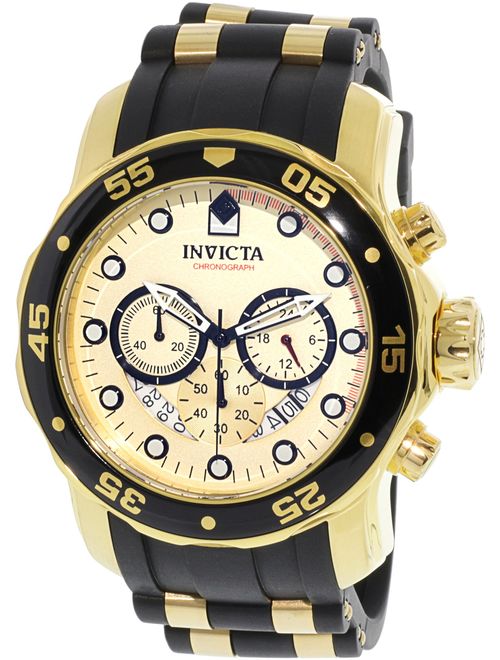 Invicta Men's 17566 Pro Diver Analog Display Swiss Quartz Black Watch