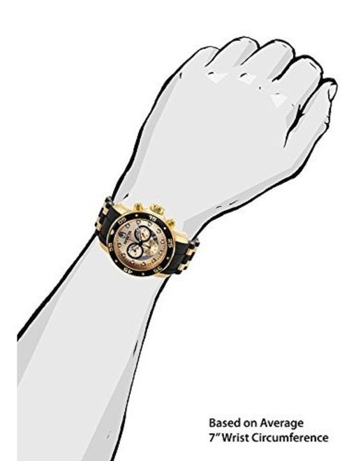 Invicta Men's 17566 Pro Diver Analog Display Swiss Quartz Black Watch