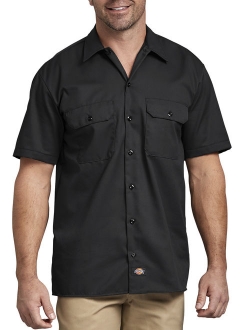Big Men's Short Sleeve Twill Work Shirt