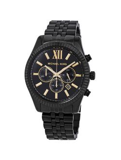 Men's Lexington Chronograph Black Dial Watch MK8603
