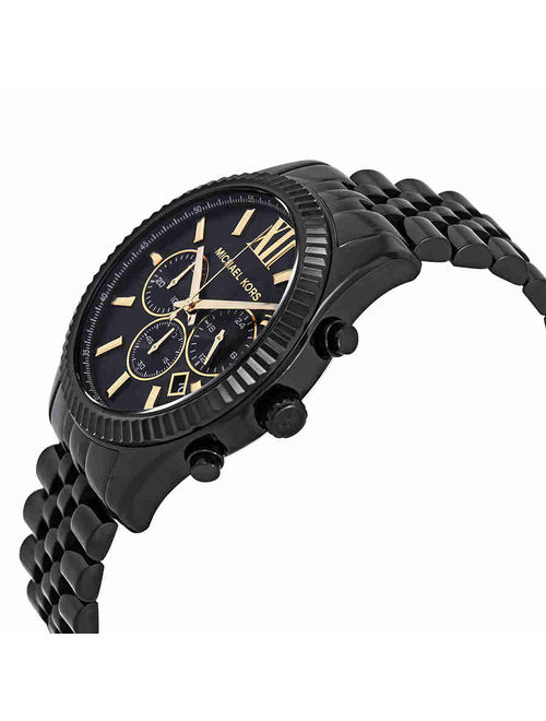 Michael Kors Men's Lexington Chronograph Black Dial Watch MK8603