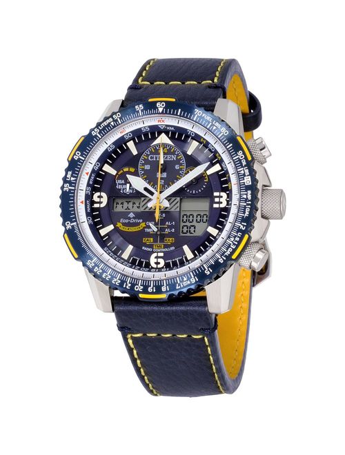 Citizen Promaster Skyhawk A-T Blue Dial Leather Strap Men's Watch JY8078-01L