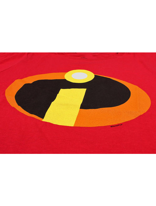 Men's Disney Pixar The Incredibles "Basicon" Logo Classic Red Short Sleeve Graphic Tee