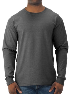 Jerzees Men's Moisture Wicking Long Sleeve Crew T-Shirt