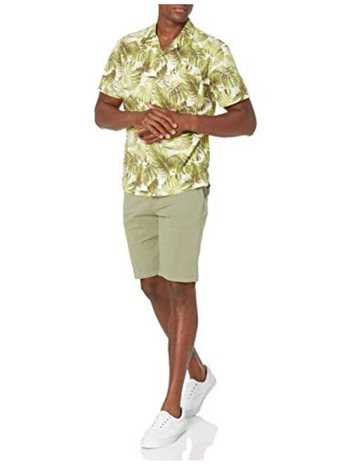 Amazon Brand - 28 Palms Men's Standard-Fit 100% Cotton Hawaiian Shirt
