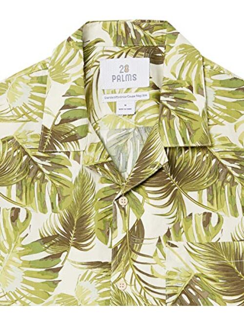 Amazon Brand - 28 Palms Men's Standard-Fit 100% Cotton Hawaiian Shirt
