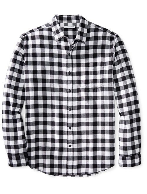 Amazon Essentials Cotton Checked Regular Fit Long Sleeve Flannel Shirt