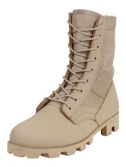 5909 8" Classic Military G.I. Style Jungle, Combat Boots, Desert Tan