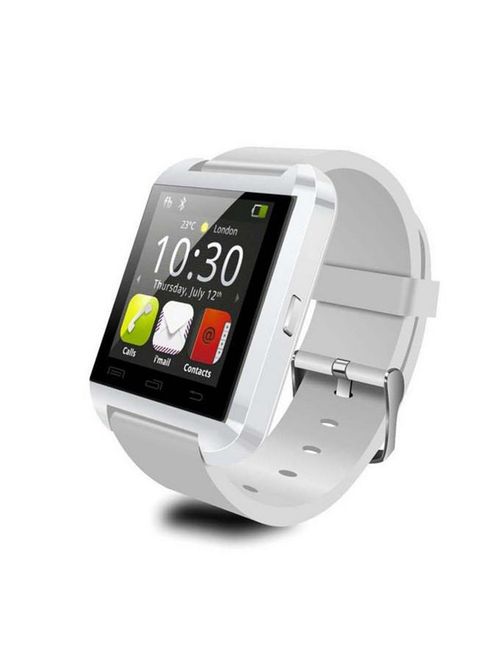 Amazingforless T-9 Premium White Bluetooth Smart Wrist Watch Phone mate for Android Samsung HTC LG Touch Screen with Camera