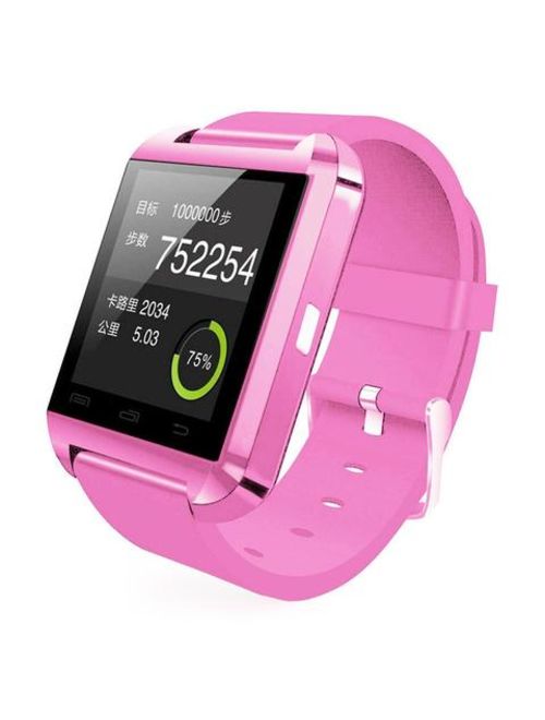 Amazingforless Pink Bluetooth Smart Wrist Watch Phone mate for Android Samsung HTC LG Touch Screen