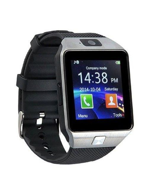 DZ09 Bluetooth Smart Wrist Watch With Health Monitoring Calls Texts For Android and iPhone - SILVER