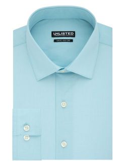 Unlisted Slim Fit Solid Long Sleeve Light Blue Dress Shirt