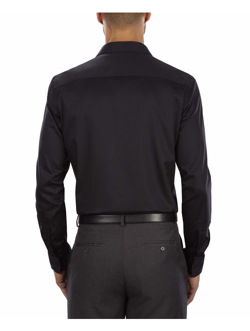 Van Heusen Men's Solid Slim Fit Flex Collar Stretch Long Sleeve Dress Shirt