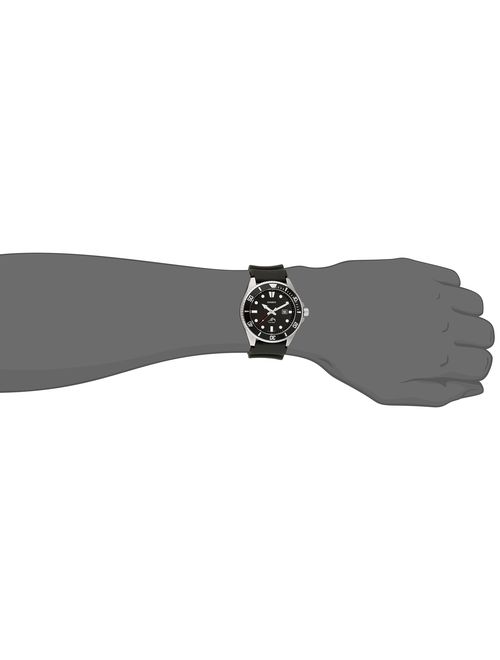 Casio Men's Black Analog Anti Reverse Bezel Watch