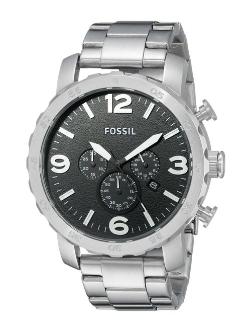 Fossil Men's Nate Quartz Stainless Steel and Metal Casual Watch