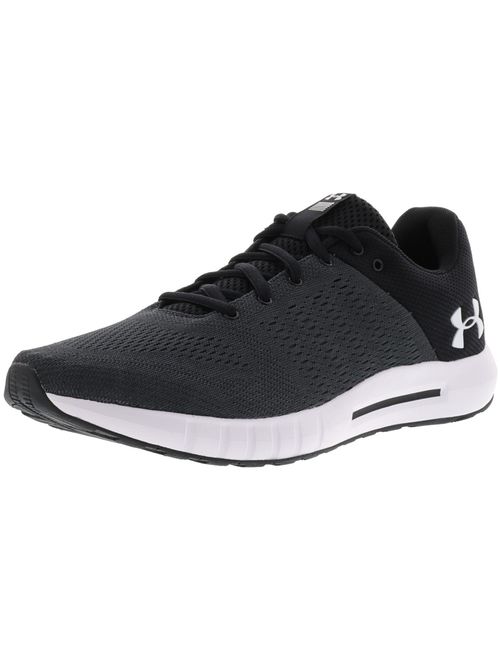 Under Armour Men's Micro G Pursuit Grey Ankle-High Mesh Running Shoe - 8.5M