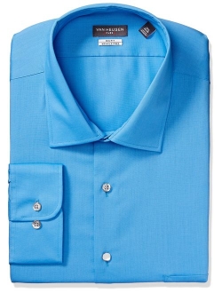 Men's BIG FIT Flex Collar Solid Long Sleeve Dress Shirts (Big and Tall)