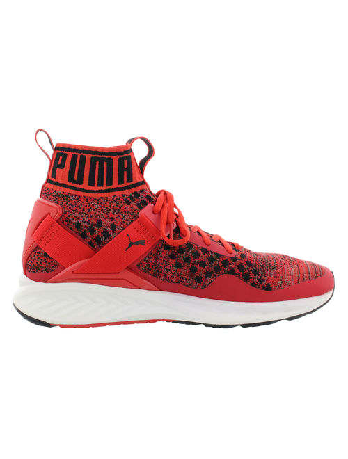 Puma Men's Ignite Evoknit High Risk Red / Quiet Shade Black Ankle-High Balenciaga Look Training Shoes - 10.5M