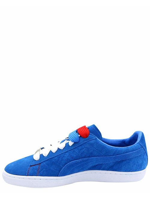 Puma Men's Suede Classic Paris Electric Blue Lemonade Ankle-High Leather Fashion Sneaker - 9M