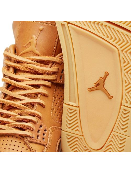 Nike Mens Air Jordan 4 Retro Premium Ginger/Gum Yellow Leather
