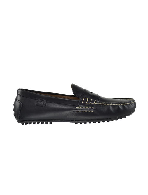 Polo Ralph Lauren Wes Smooth Pull Up Men's Loafers Black 803200174-001