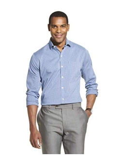 Men's Traveler Stretch Long Sleeve Button Down Black/Khaki/Grey Shirt