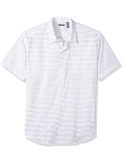 Men's Flex Short Sleeve Button Down Print Shirt