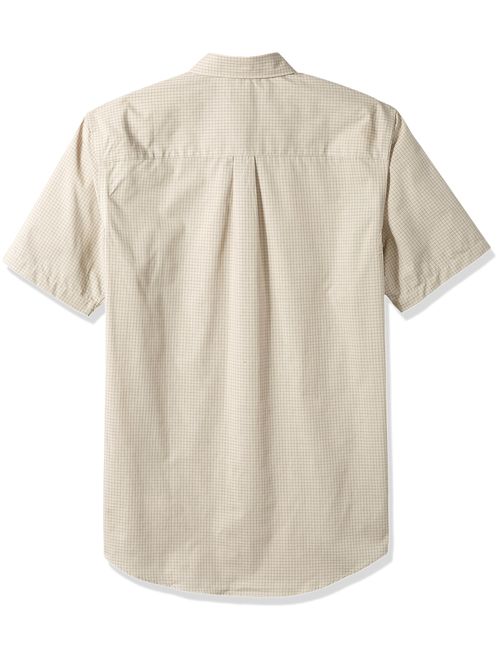 Van Heusen Men's Big and Tall Wrinkle Free Short Sleeve Button Down Check Shirt