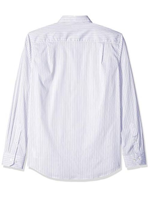 Van Heusen Men's Slim Fit Traveler Stretch Long Sleeve Button Down Black/Khaki/Grey Shirt