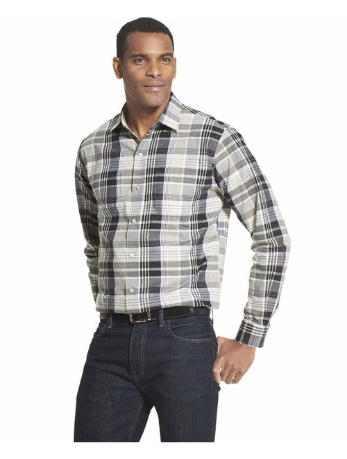 Van Heusen Men's Big and Tall Air Long Sleeve Button Down Shirt
