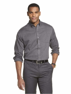 Men's Flex Long Sleeve Button Down Stretch Solid Shirt
