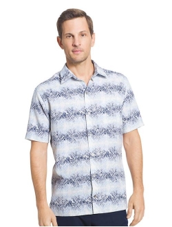 Men's Classic Fit Oasis Crosshatch Tropical Button-Down Shirt