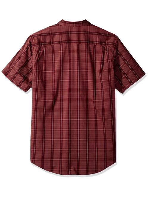 Van Heusen Men's Flex Short Sleeve Button Down Windowpane Shirt