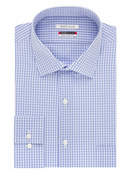 Van Heusen Men's Dress Shirt Regular Fit Flex Collar Check