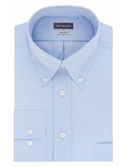 Men's Light Blue Dress Shirt Regular Fit Non Iron Solid