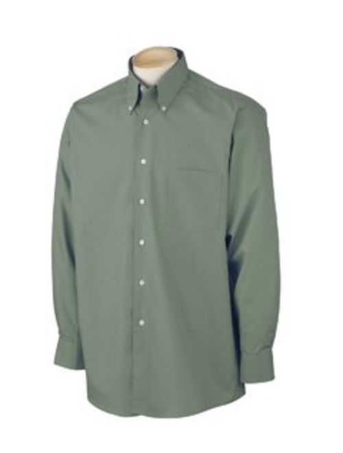 Van Heusen Men's Dress Shirts Regular Fit Silky Poplin Solid