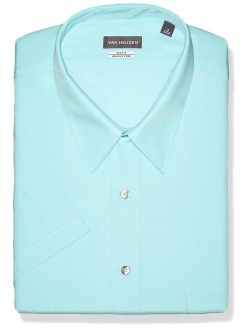 Men's BIG FIT Short Sleeve Dress Shirts Poplin Solid (Big and Tall)