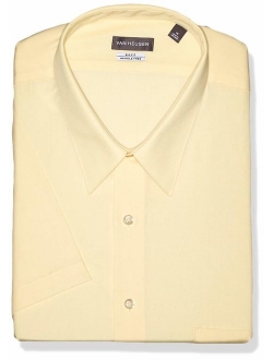 Men's BIG FIT Short Sleeve Dress Shirts Poplin Solid (Big and Tall)