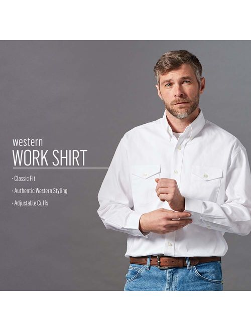 Wrangler Men's Painted Desert Two Pocket Long Sleeve Button Shirt