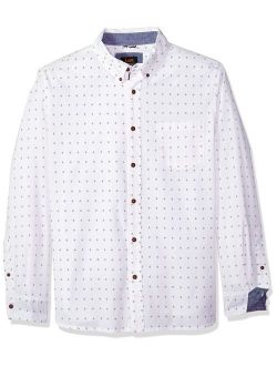 Men's Long Sleeve Printed Woven