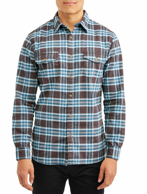 Lee Men's Long Sleeve Plaid Poplin Woven, Available up to size 2XL