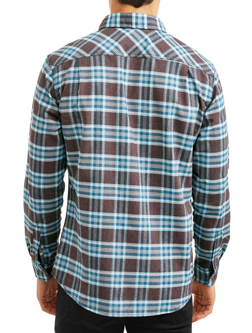 Lee Men's Long Sleeve Plaid Poplin Woven, Available up to size 2XL