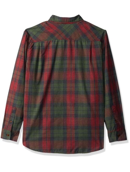 LEE Men's Long Sleeve Heathered Button Down Shirts