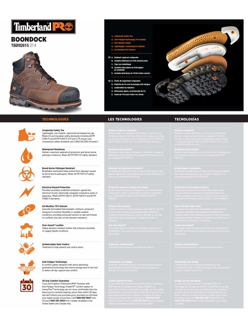 Timberland PRO Men's Boondock 6 Inch Composite Safety Toe Waterproof Work Boot