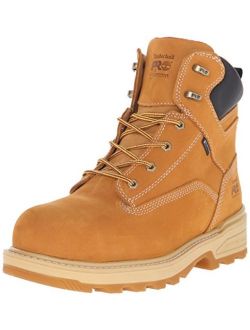 pro men's 6 inch resistor comp toe wp ins work boot, wheat tumbled full grain leather, 15 w us