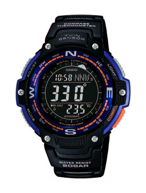 Casio Men's Twin Sensor Compass Watch, Black