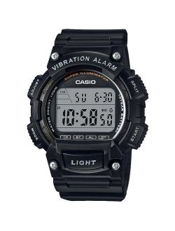 Men's Sport Digital Watch with Vibration Alarm, Black