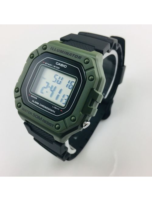 Casio Men's Large Case Digital Watch - W218H-3A