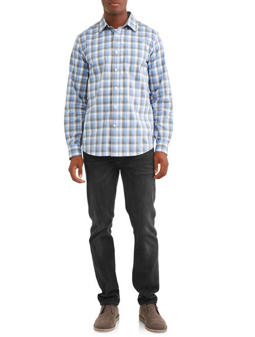 George Long Sleeve Poplin Shirt up to 5XL